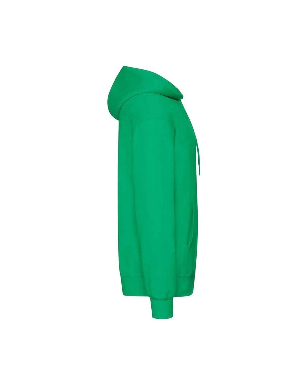 Fruit Of The Loom Green Classic Hooded Sweatshirt for men