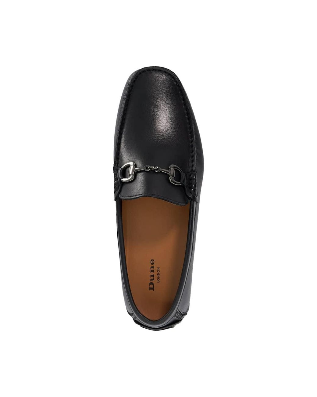 Dune Black 'Brackon' Leather Slip-On Shoes for men