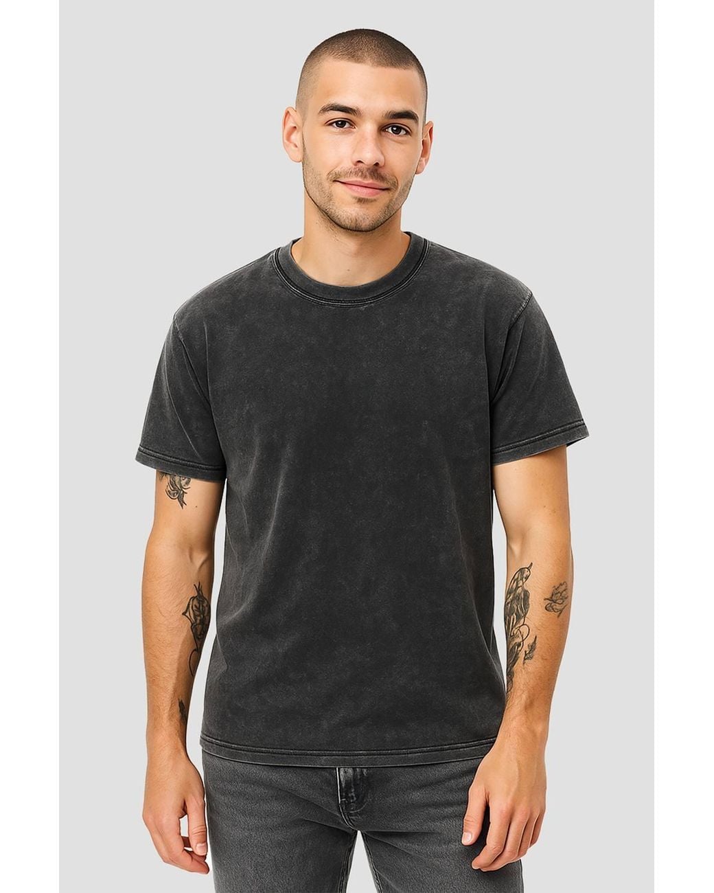 Marvel Gray Spiderman Spidey Manga Back T-Shirt, Vintage Wash
