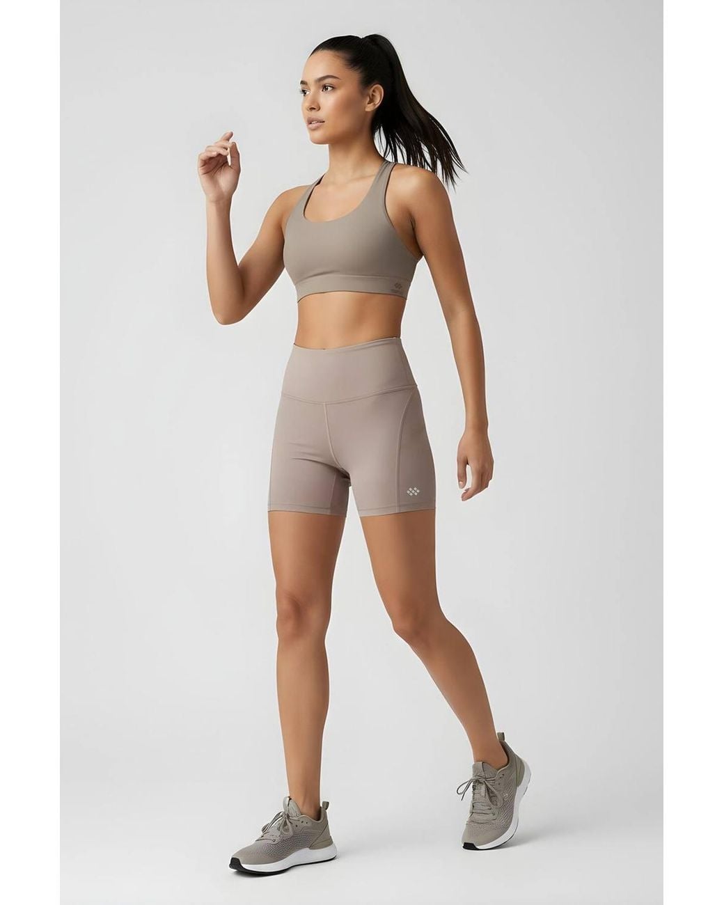 TOMMY LIFE Natural High-Waist Short Leggings