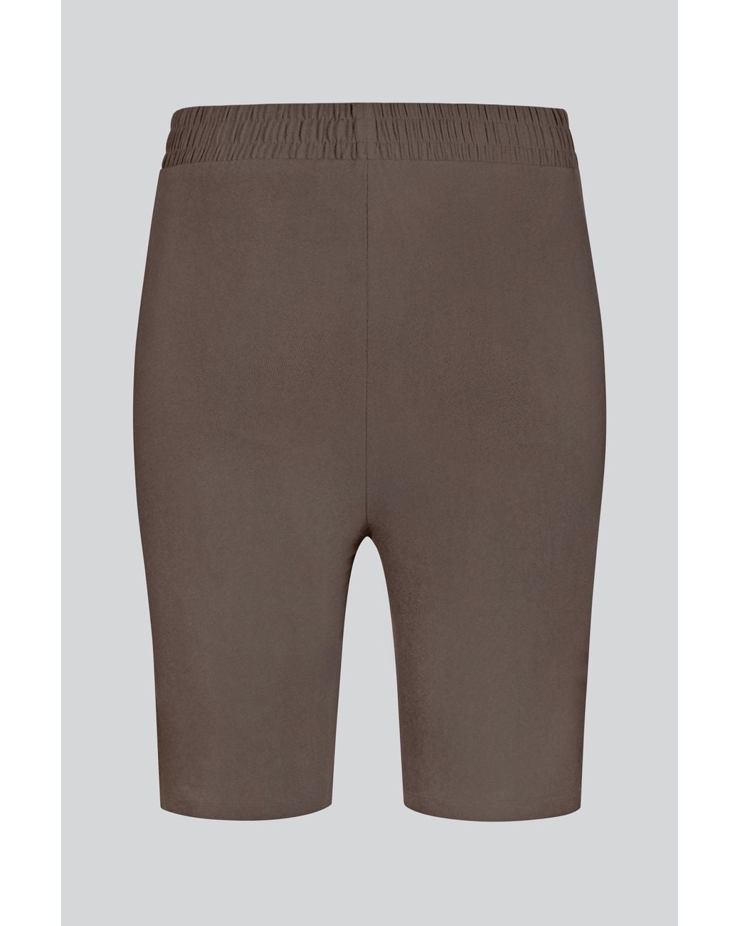 Enorsia Brown Cotton Stretch Jersey Shorts