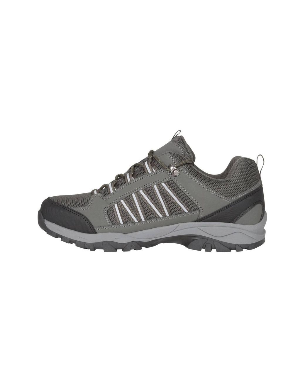 Mountain Warehouse Gray Path Walking Shoes Breathable Waterproof Gym Trainers for men