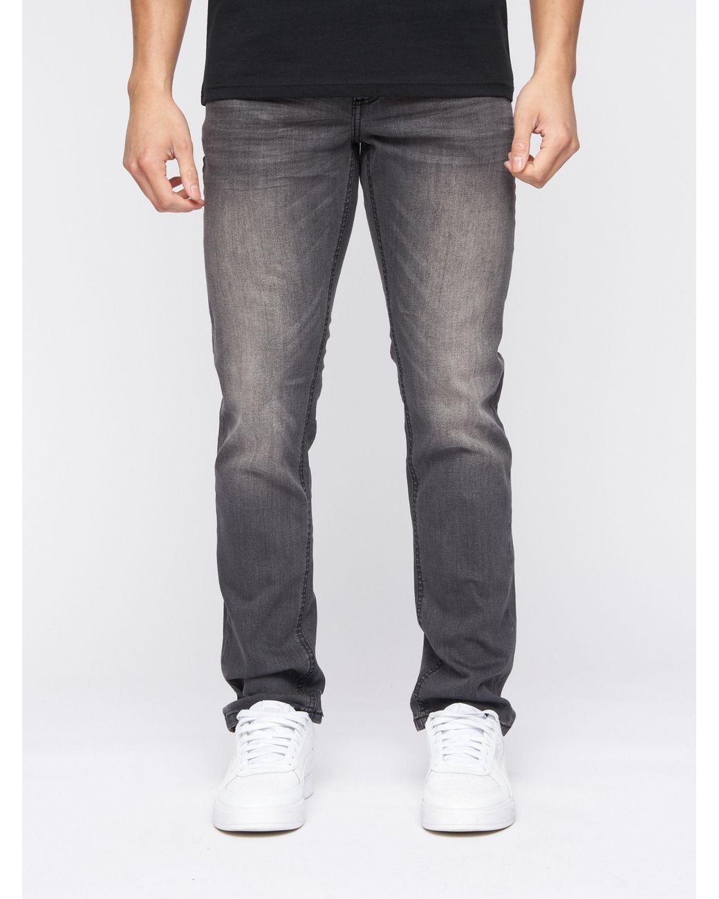 Crosshatch Blue Svelte Premium Slim-Fit Stretch Jeans for men