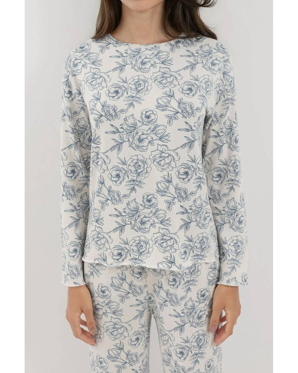 Hiccup Gray Soft Touch Relax Fit Pajama Set