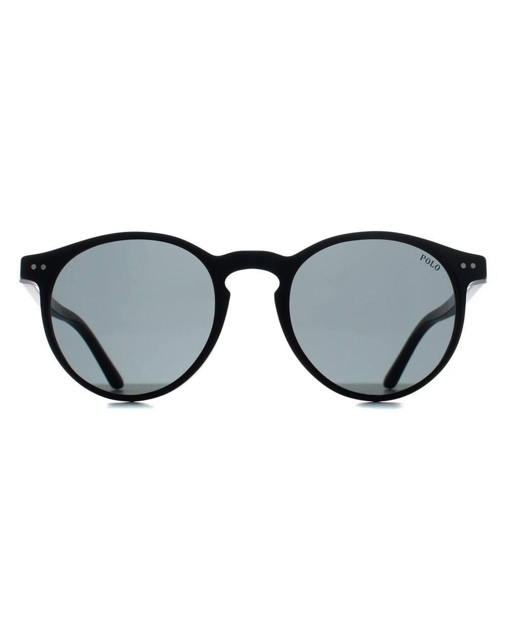 Polo Ralph Lauren Black Round Shiny Dark Ph4236 for men
