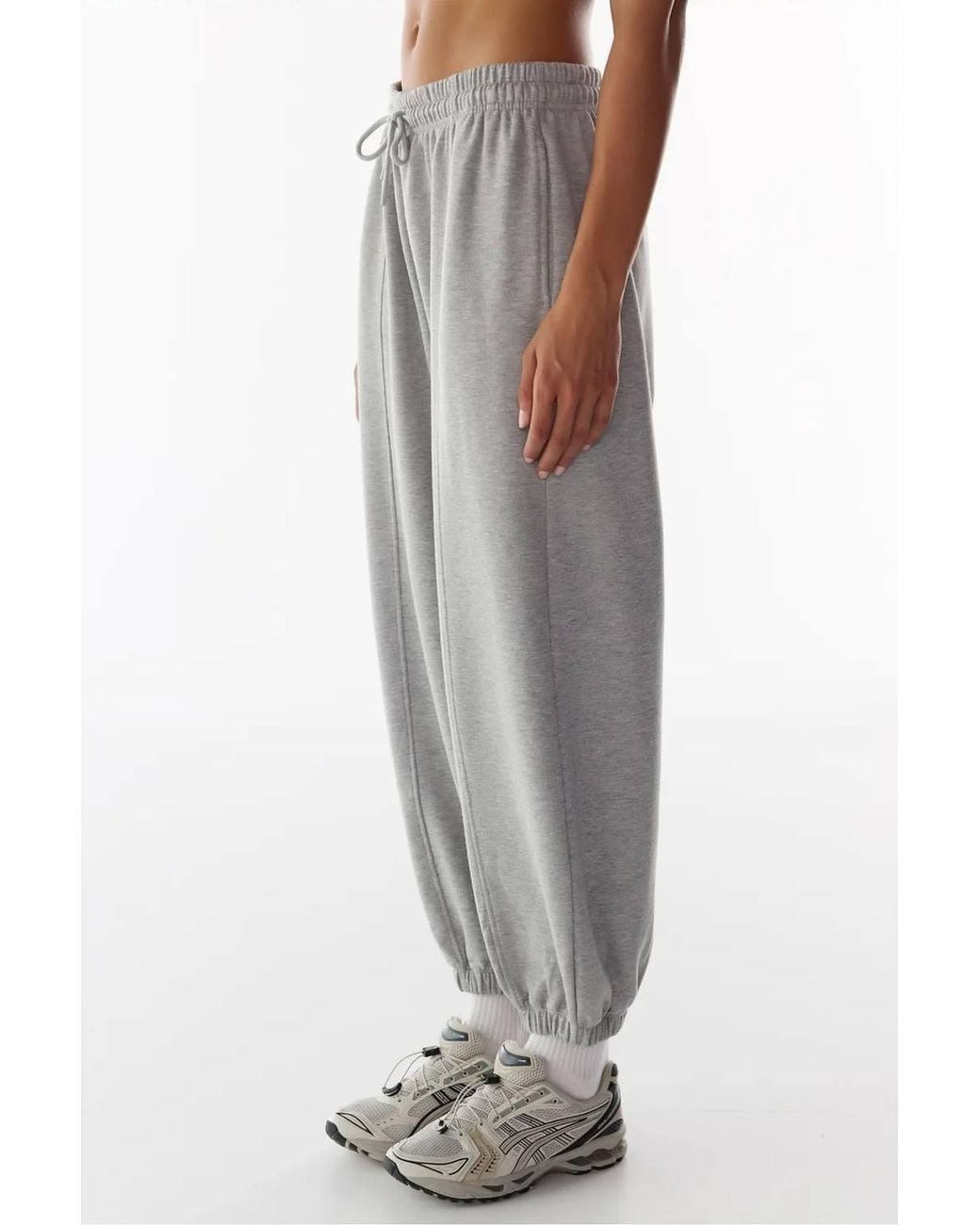 Penti Pink Stitch Detail Brushed Balloon Cut Sweatpants