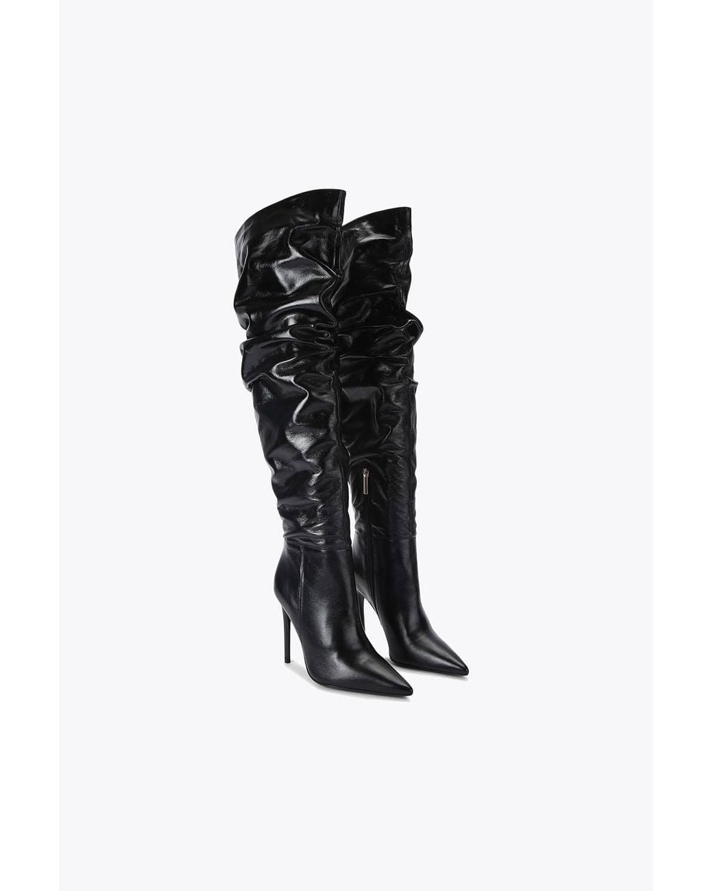 KG by Kurt Geiger Black 'Tigerlily' Leather Boots