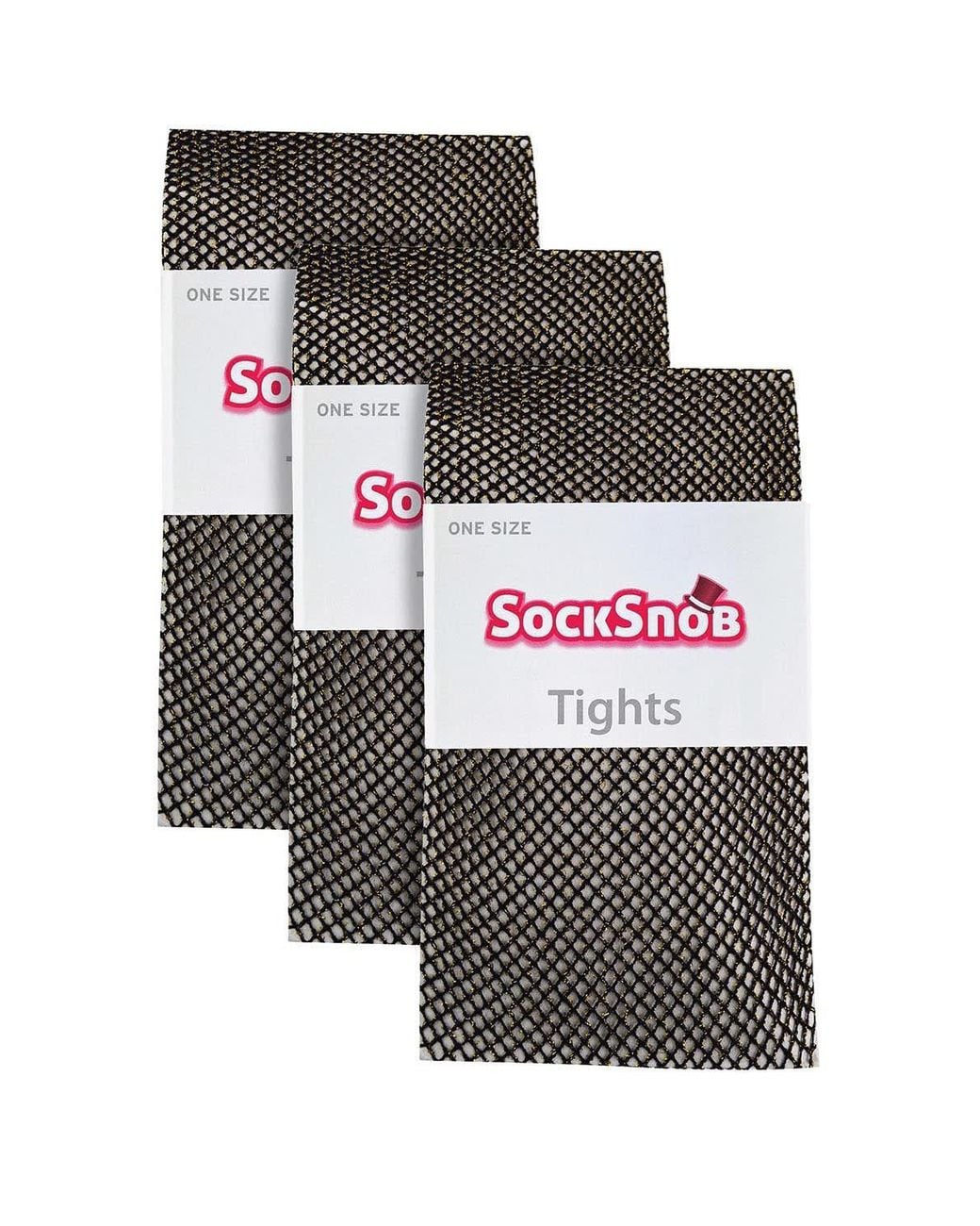Sock Snob Brown 3 Pairs Fishnet Tights