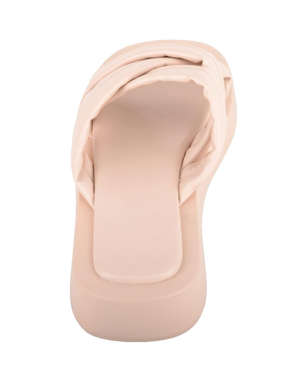 Absolute Footwear Pink Chunky Cross Over Summer Holiday Beach Sliders Sandals