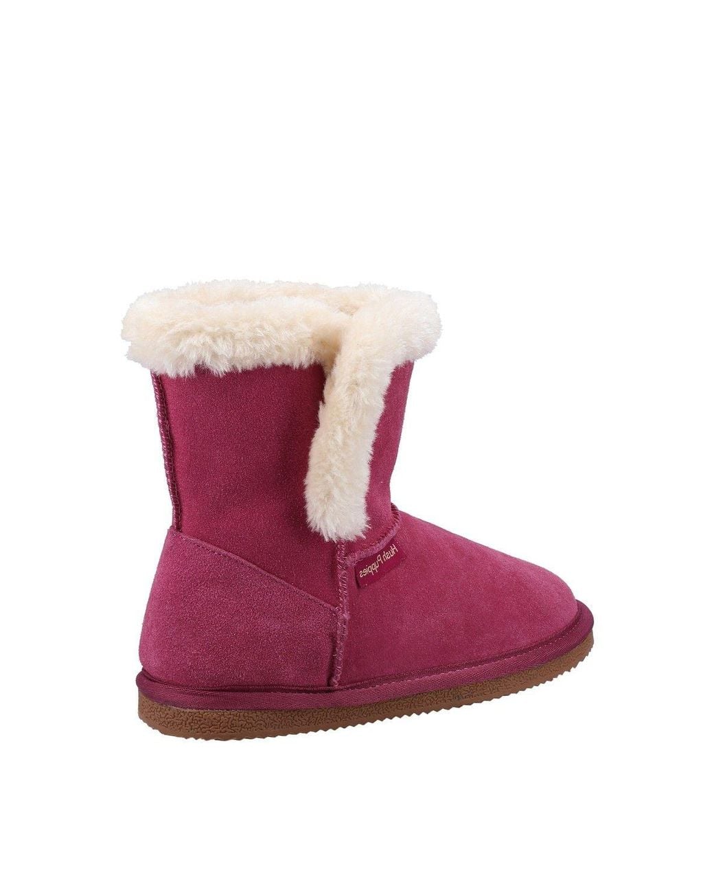 Hush Puppies Purple 'Ashlynn' Suede Slipper Booties