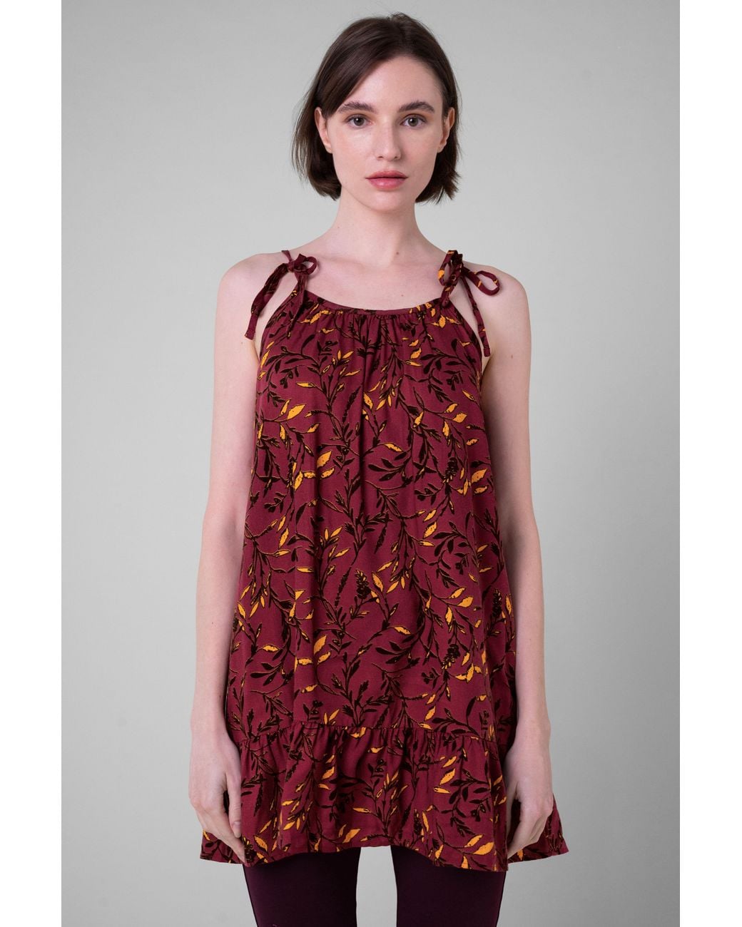 Enorsia Tiered Cami Mini Dress
