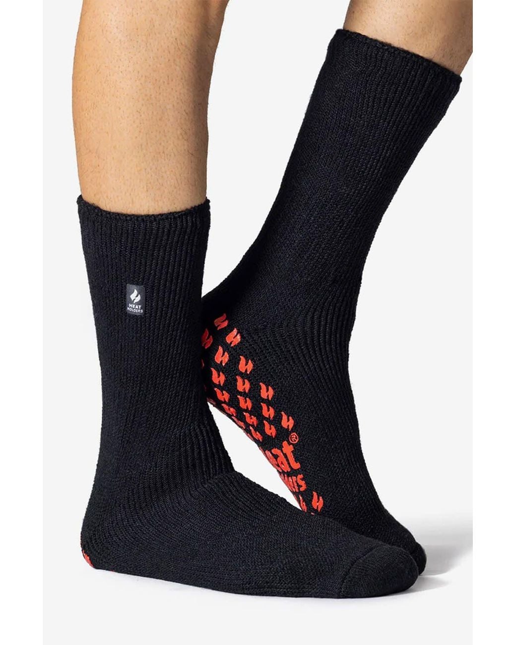 Heat Holders Blue 3 Pairs Multipack Slipper Socks With Grips for men