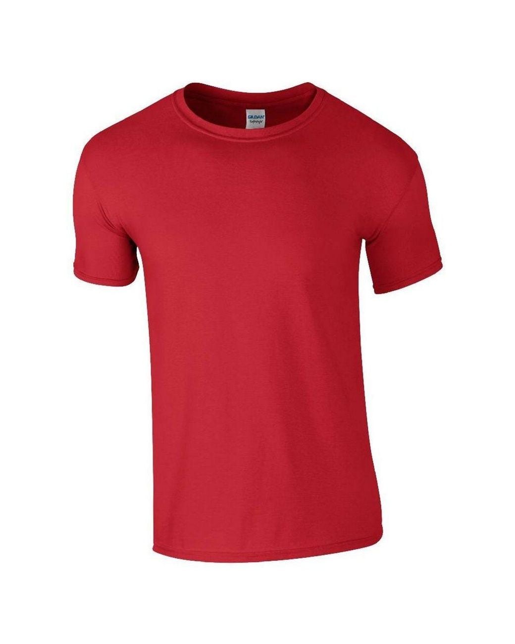 Gildan Red Soft Style Ringspun T-Shirt for men