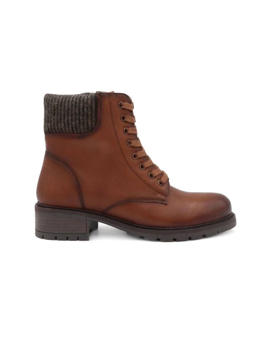 Pavers Brown Breathable Leather Boots