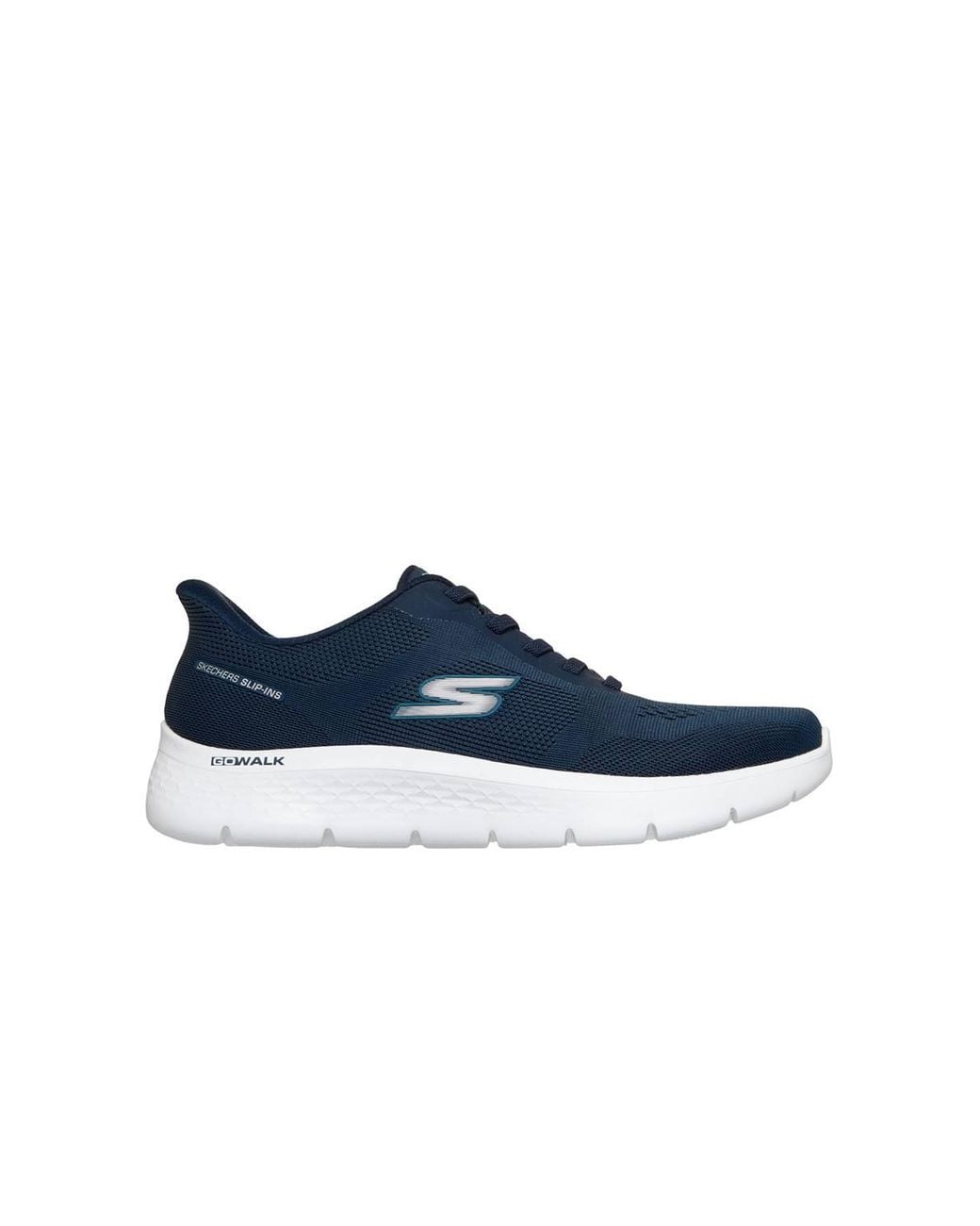 Skechers Blue Go Walk Flex Mesh Bungee Slip-Ins Trainers for men