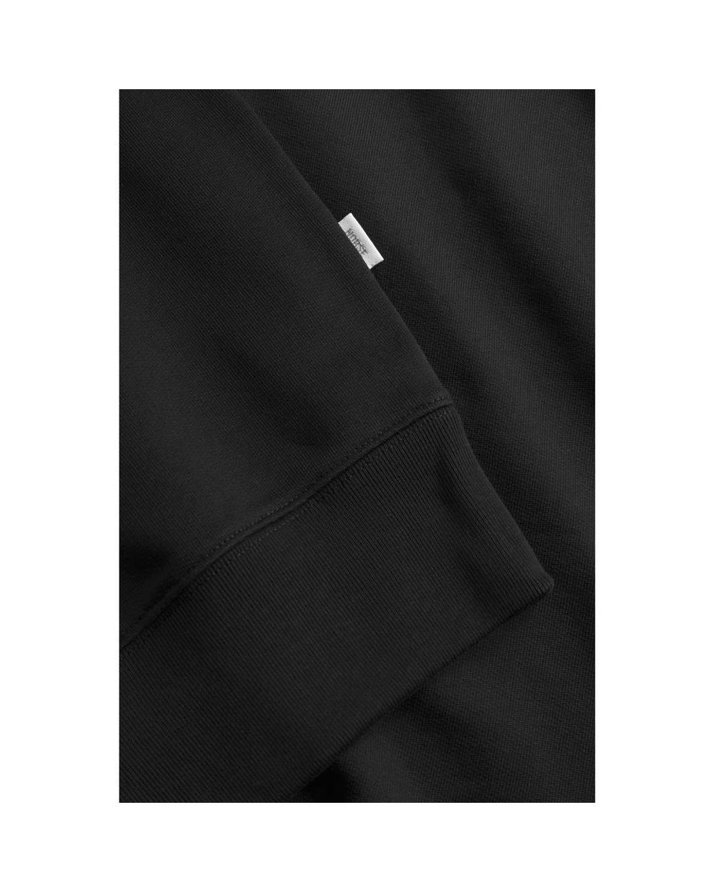 Norse Projects Black 1/4 Zip Sweatshirt Standard for men