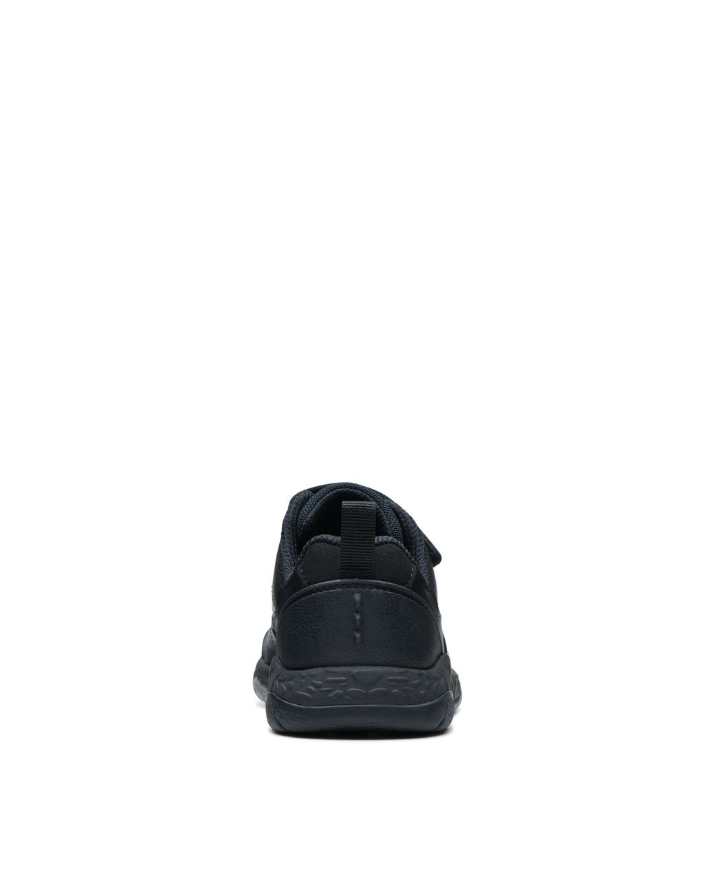 Clarks Blue Steggy Stride Kid Leather Trainers, Riptape, School Shoes