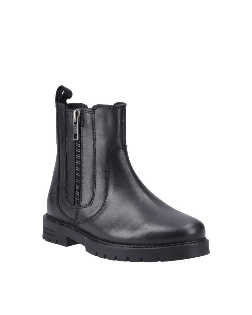 Hush Puppies Black Liana Zip Boot Senior