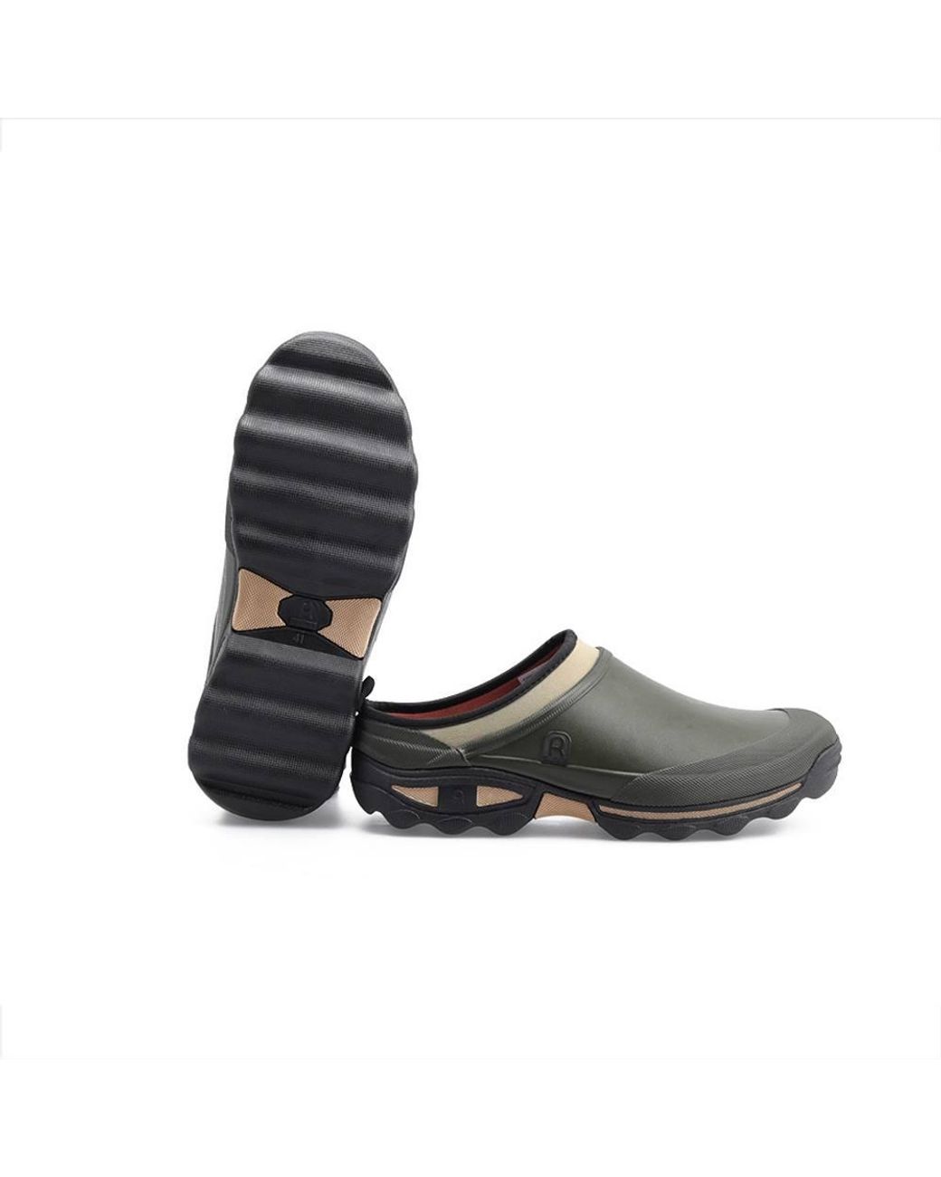 Rouchette Gray Outdoor Garden Clean Land Clog Shoes