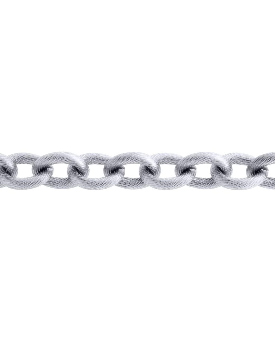 Jewelco London Metallic Stainless Steel Candy Twist Belcher Chain Bracelet 12.5Mm 8" 20Cm