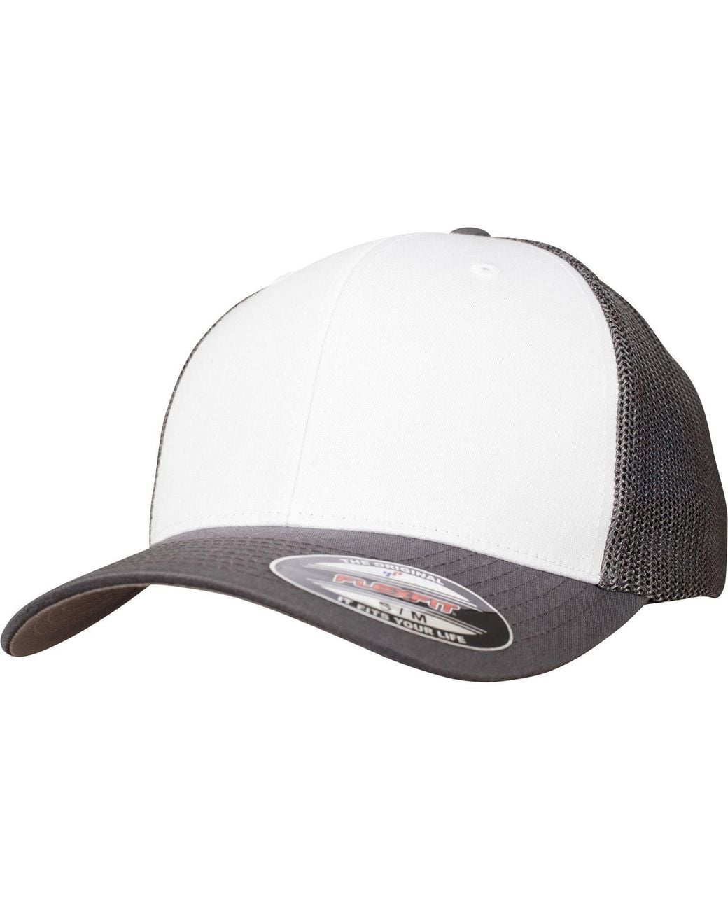 Flexfit Gray Coloured Front Mesh Trucker Cap