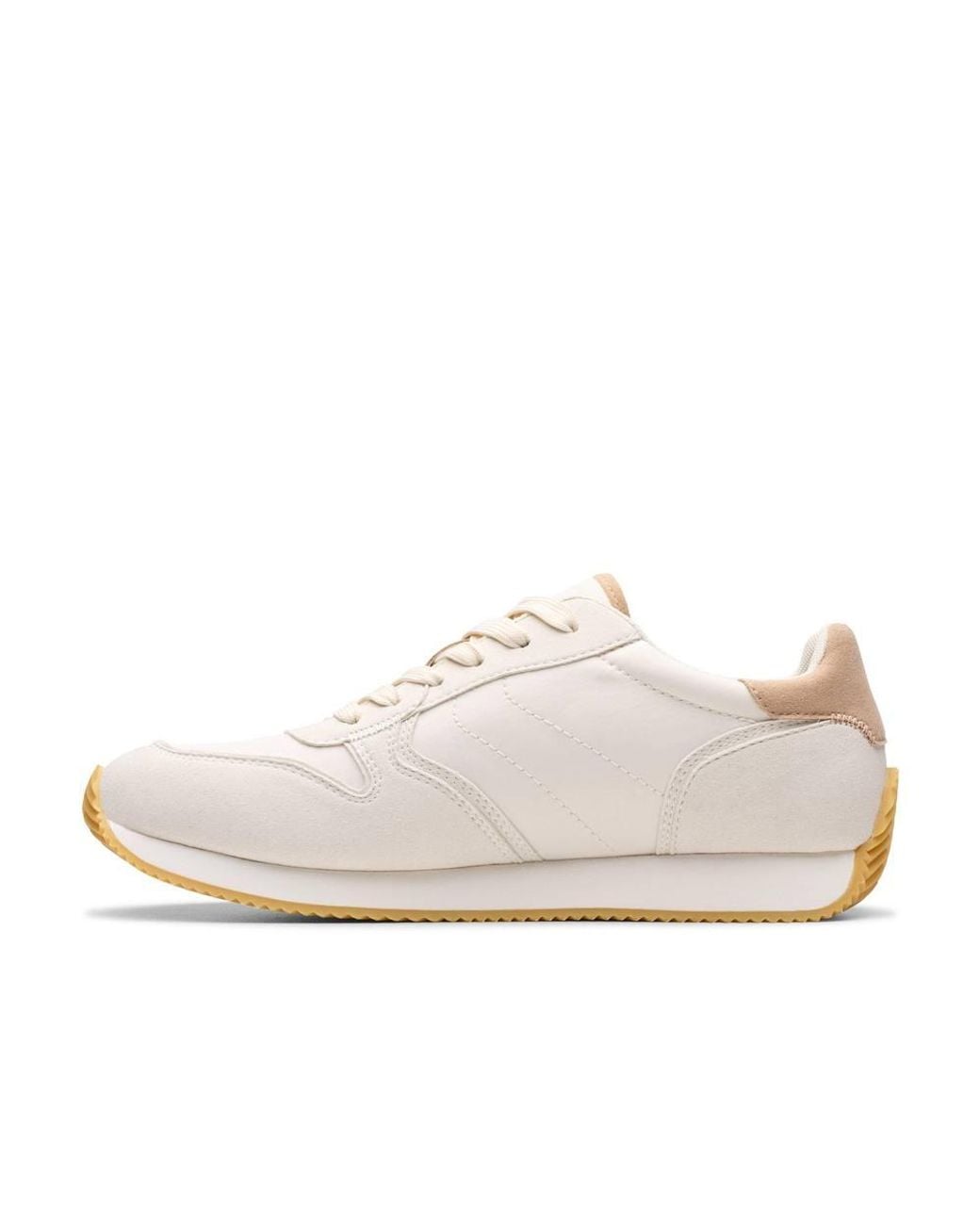 Clarks White Teirra Run Off- Trainers