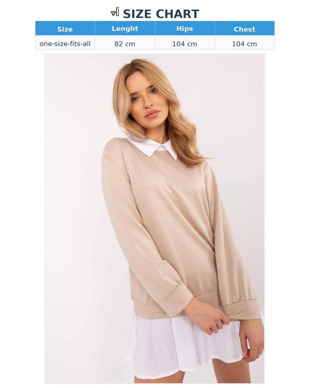 Love Lace Natural Classic Collared Casual Blouse With Elastane