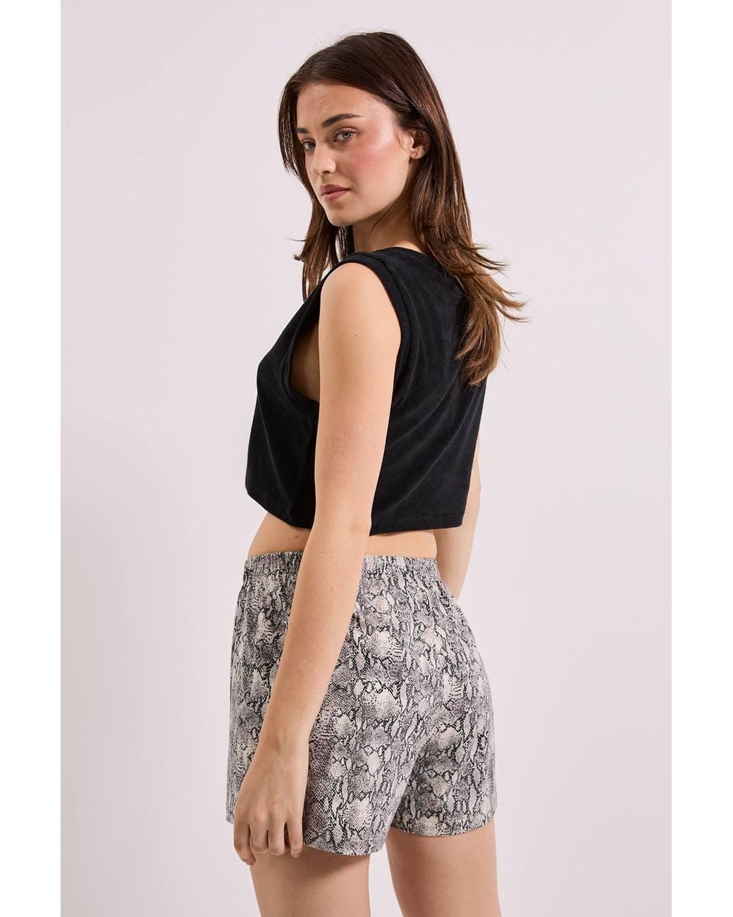 HUGO Multicolor Nika Snake Print Pyjama Short