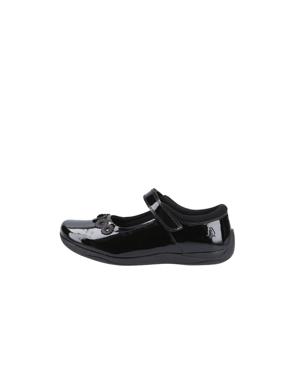 Hush Puppies Black Christina Patent Senior Shoe