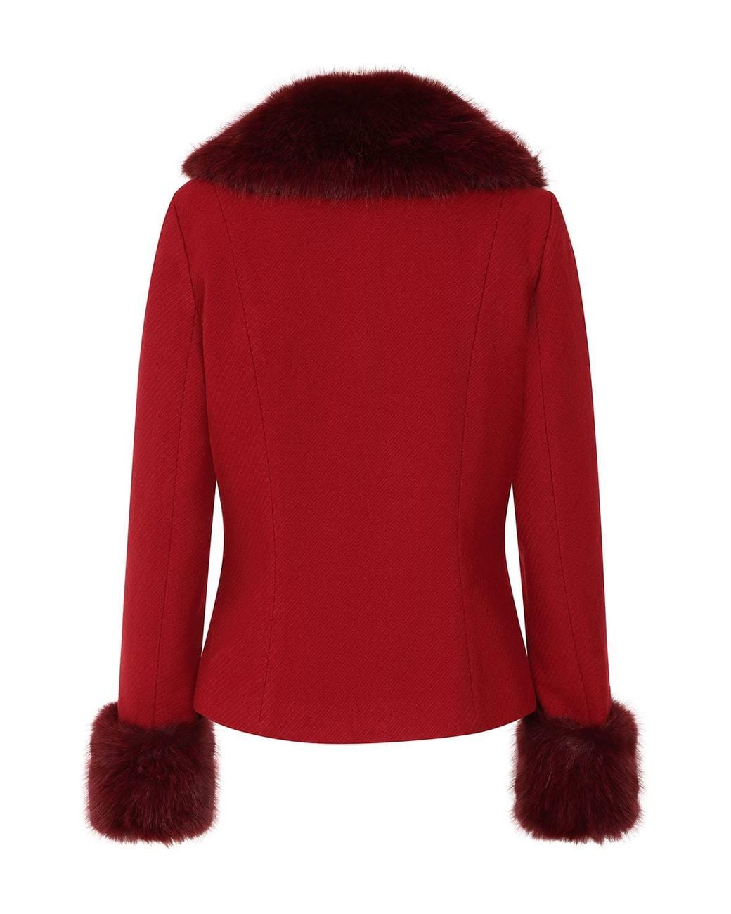 Banned Retro Gray Rea Faux Fur Jacket