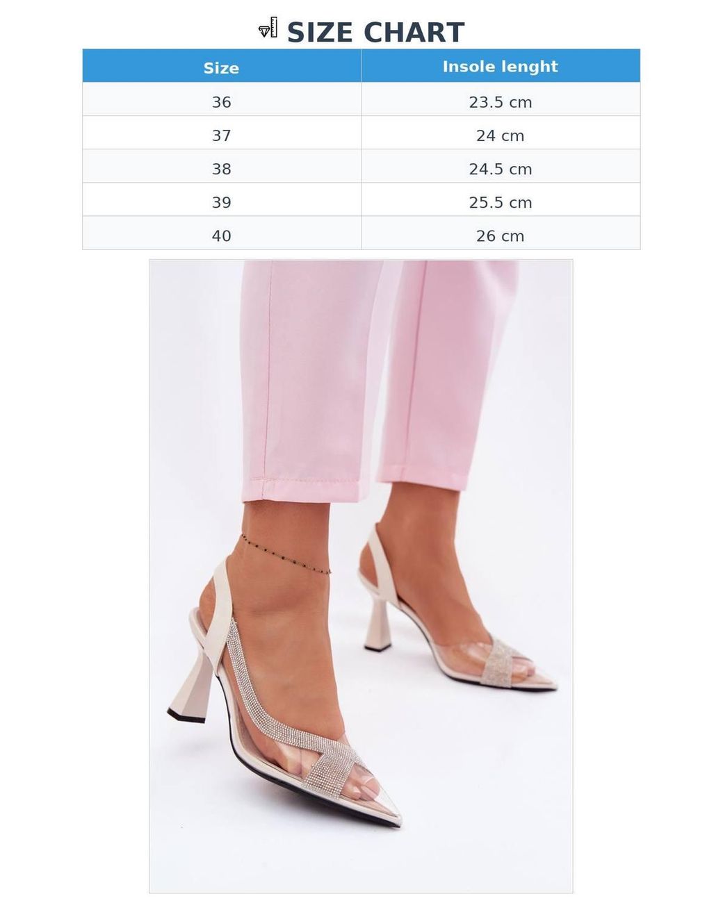 Love Lace Pink Elegant Zircon Embellished Transparent Pointed Heel Sandals