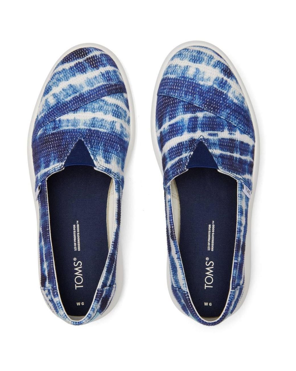 TOMS Blue Alpargata Mallow' Slip On Shoes