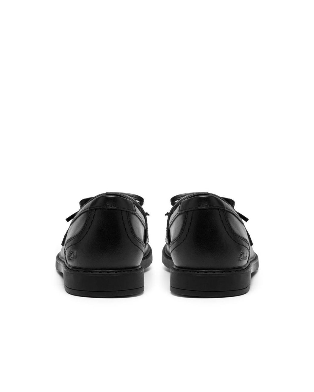 Clarks Black Scala Lane Older Leather Loafers, Slip Ons, School Shoes
