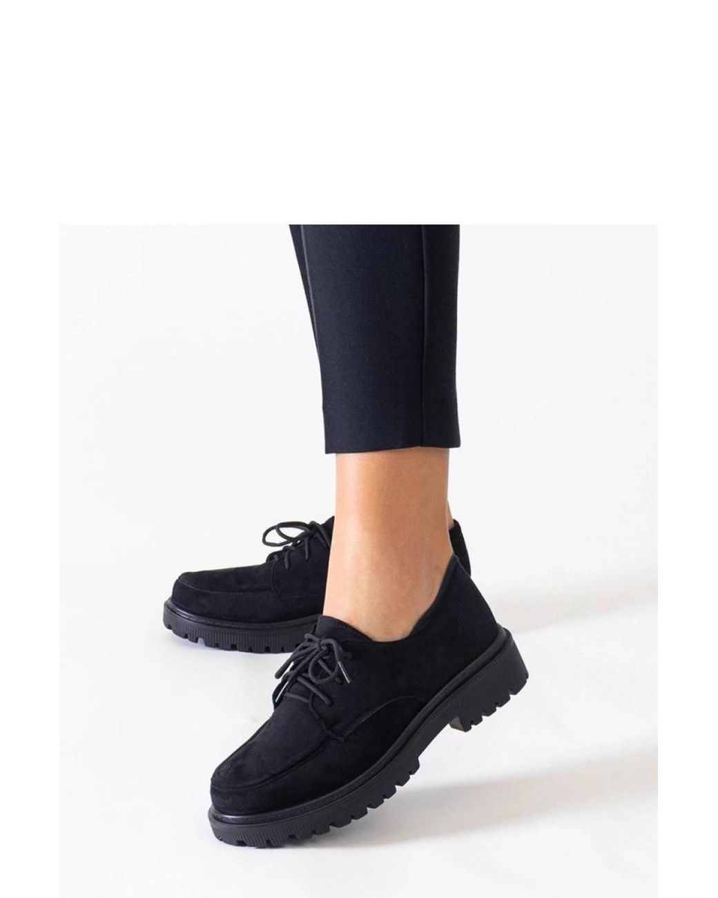 Love Lace Blue Winter Elegant Suede Lace Up Shoes