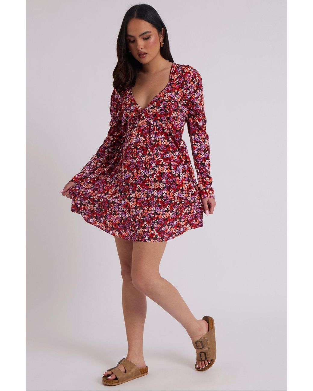 Urban Bliss Red Empire Line Dress
