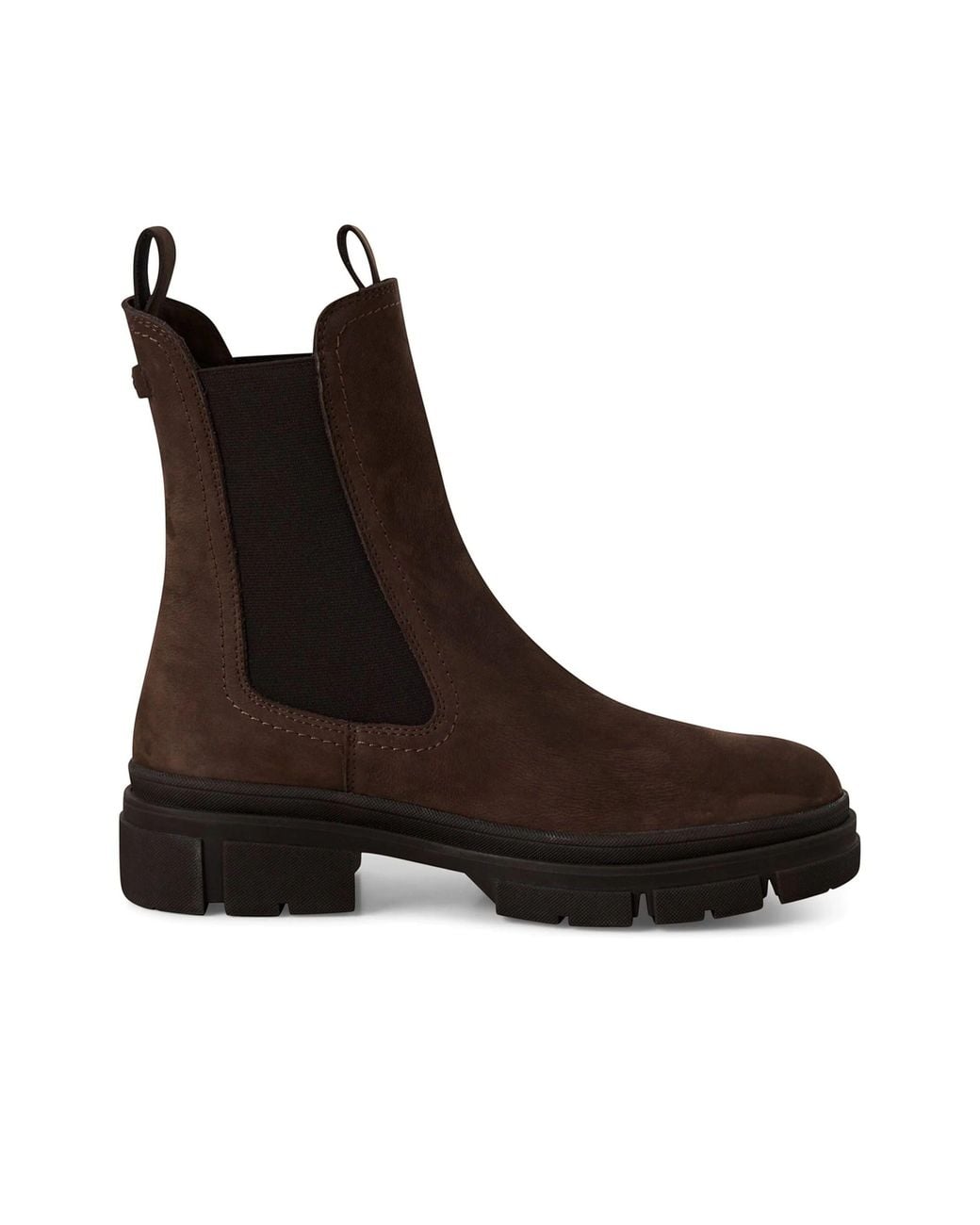 Infinity Leather Brown Tamaris Leather Classic High Pull-On Chelsea Ankle Boots