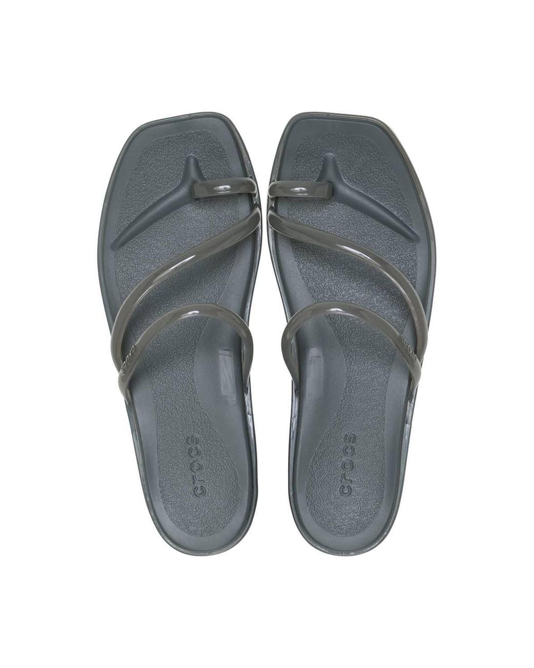 CROCSTM Gray Miami Jely Toe Loop Sandal