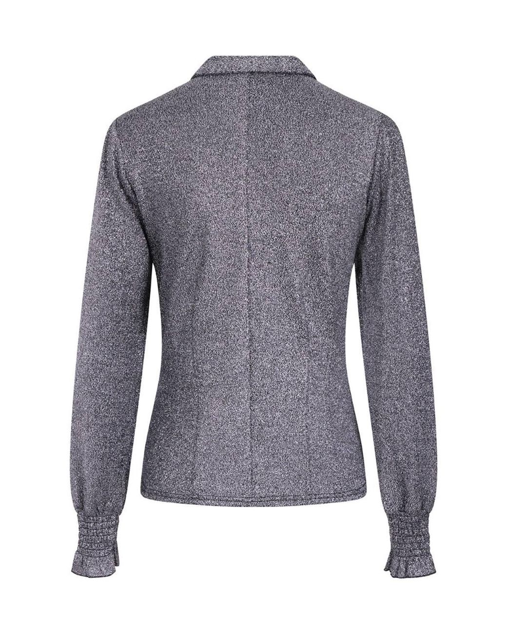 Hell Bunny Gray Haze Blouse