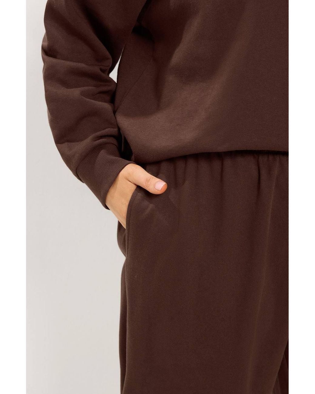 Yours Brown Sweatshirt & Cuffed Jogger Set