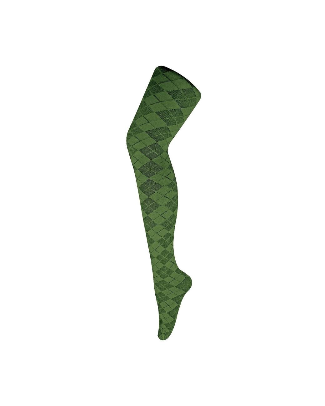 Sock Snob Green 1 Pack Coloured 80 Denier Opaque Patterned Soft Tights
