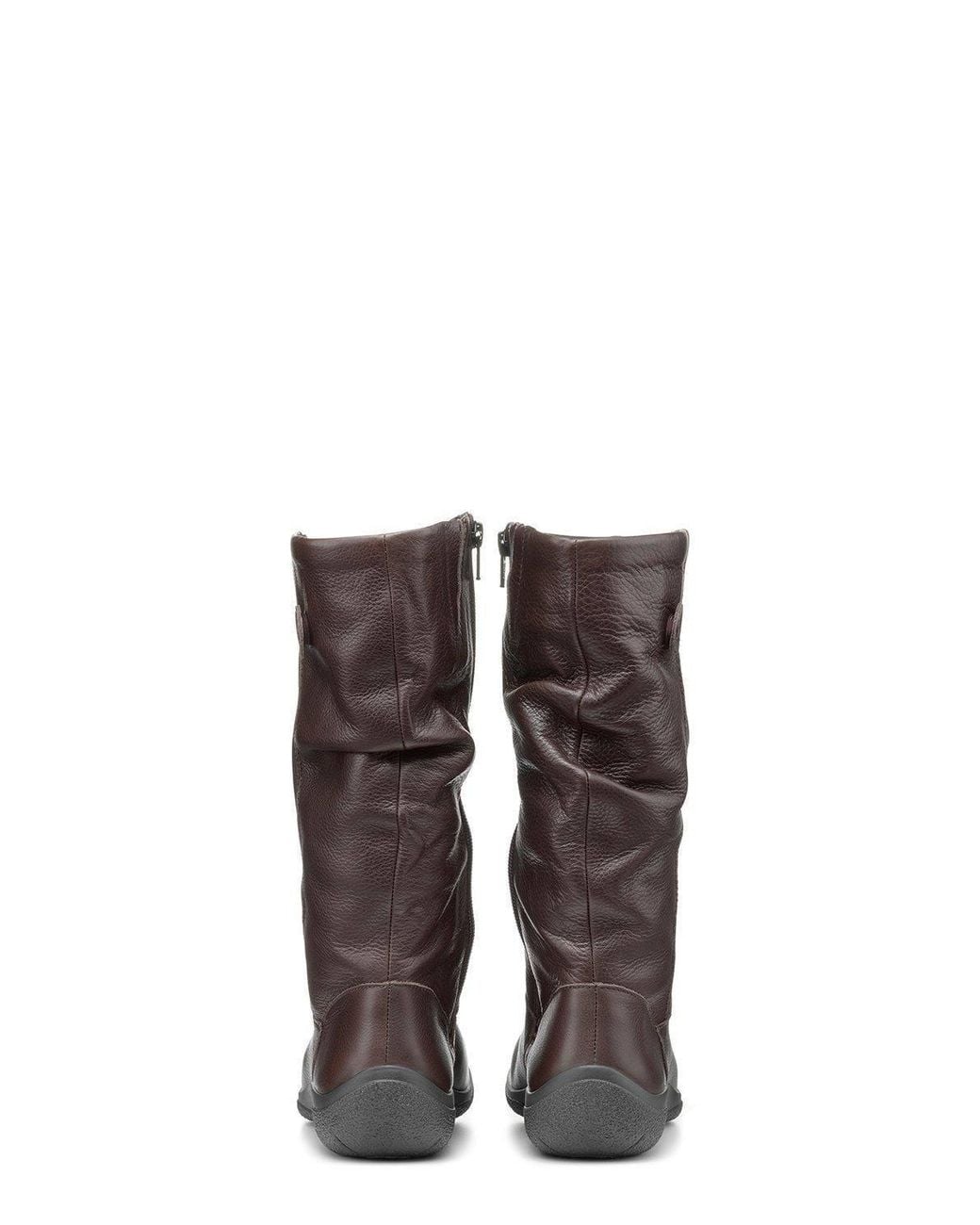 Hotter Brown Extra Wide 'Derrymore Ii Mid Calf Boots