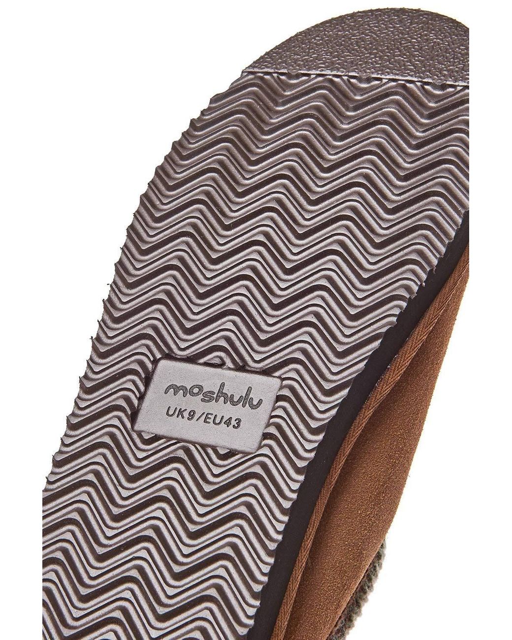 Moshulu Natural 'Seathorn' Leather Sheepskin Mule Slippers for men