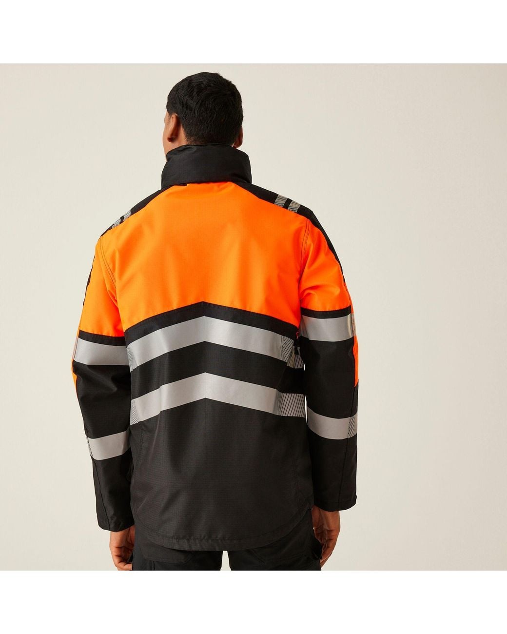 Regatta Orange Hi-Vis X-Pro Waterproof Shell Jacket for men