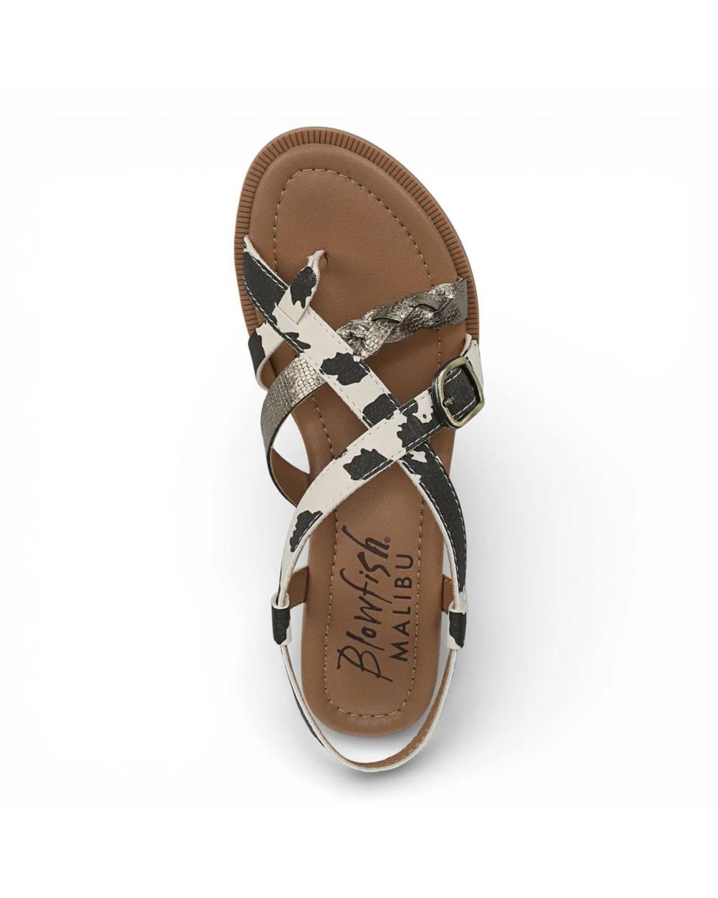TruClothing Brown Micro Wedge Strappy Sandals