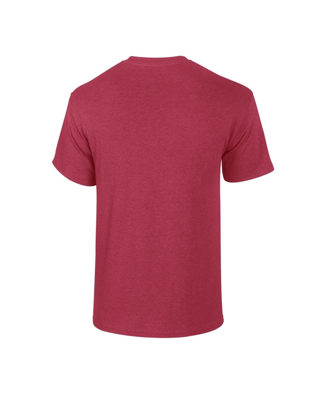Gildan Pink Plain Cotton Heavy T-Shirt for men