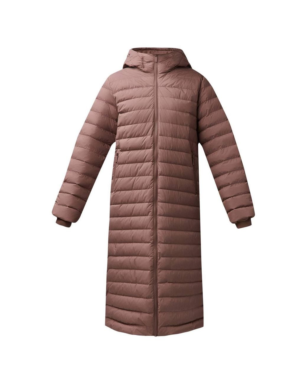 Sweaty Betty Brown Nimbus Lightweight Long Puffer Jacket Chestnut