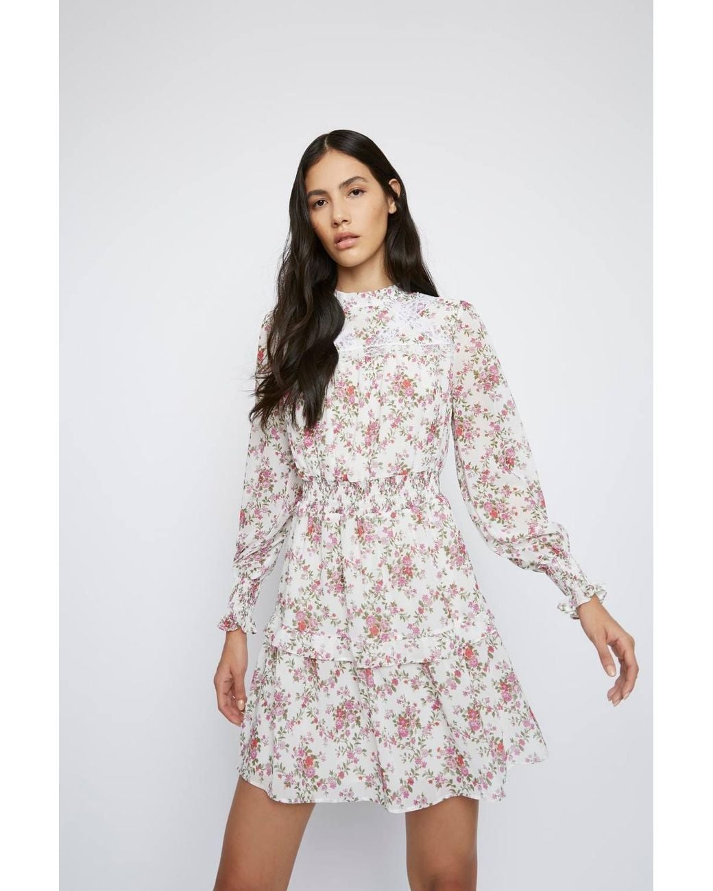 Shnoo White Chiffon Dress