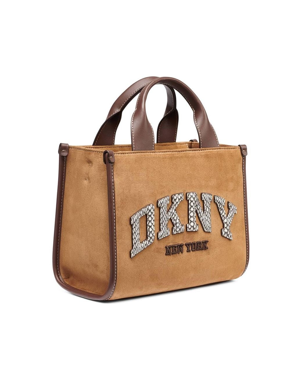 DKNY Brown Hadlee Tote Bag Almond