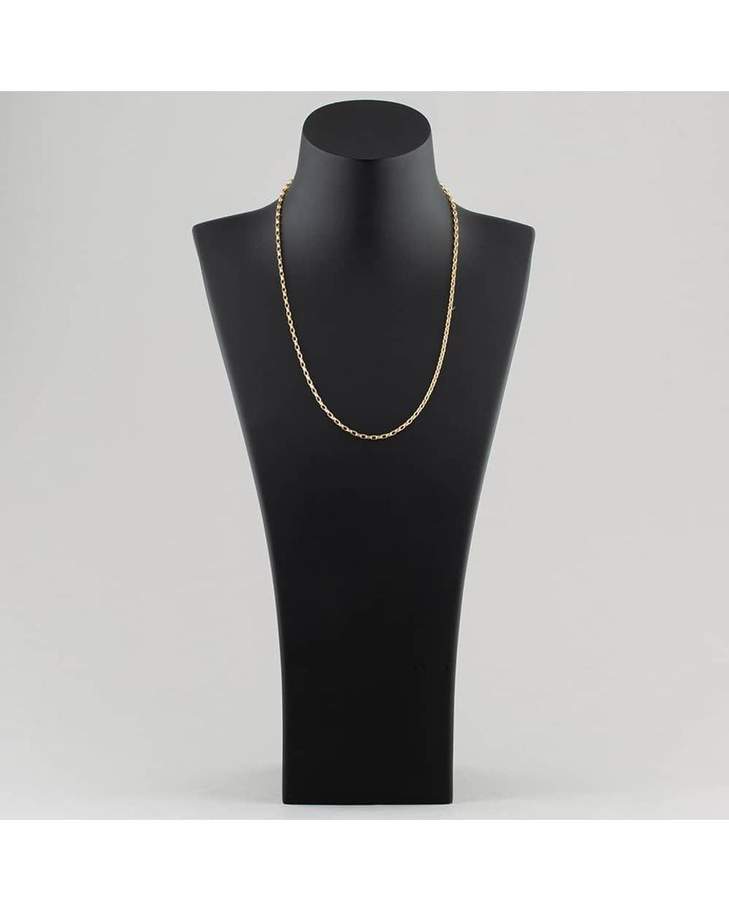 T.H.Baker Metallic 9Ct 20 Inch Oval Belcher Chain Hob100-20