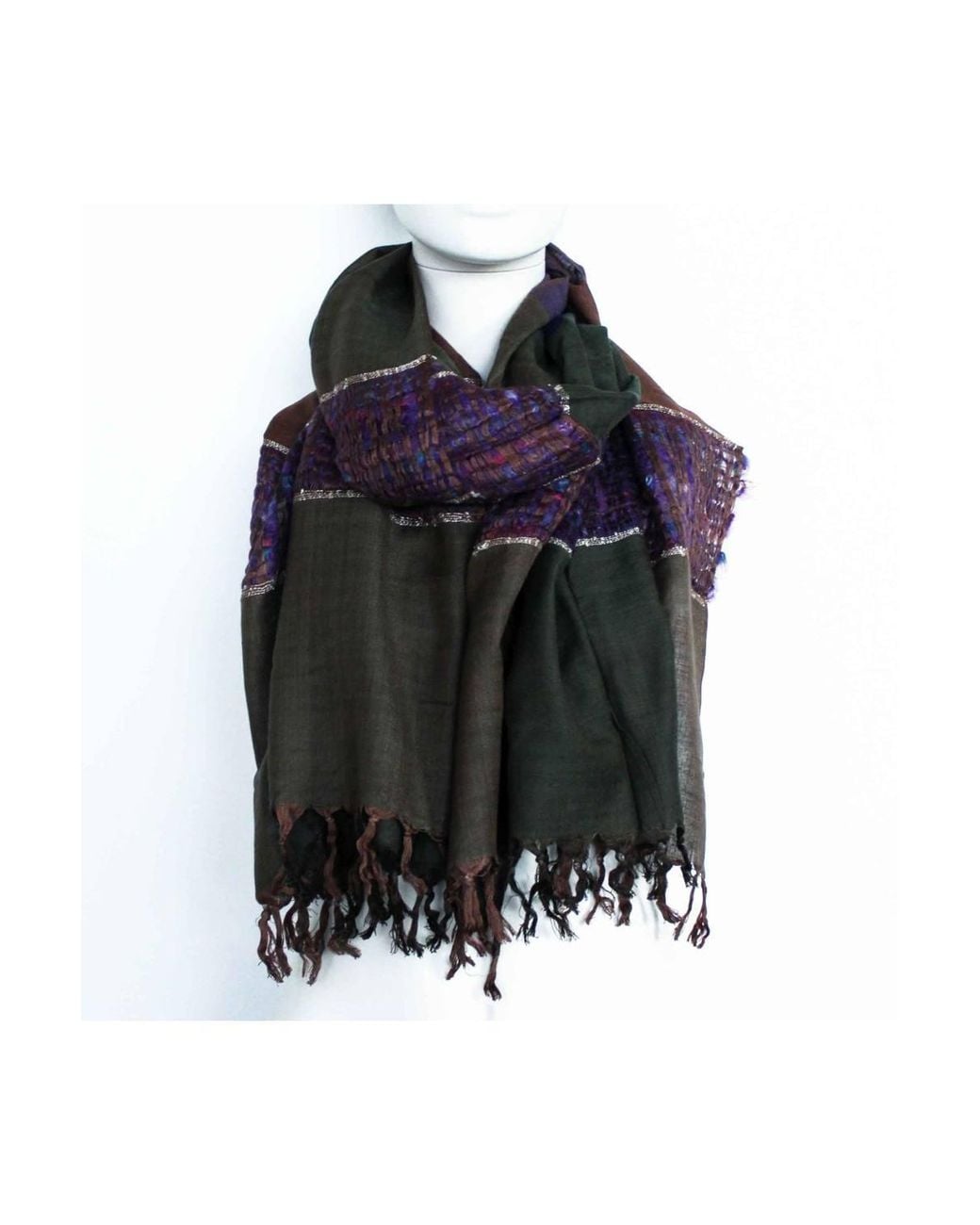 KDMD Blue Large Indian Boho Scarves